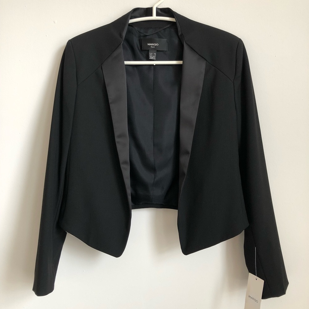 MANGO Suit Jacket | Blazer, Black, Size 2, NWT